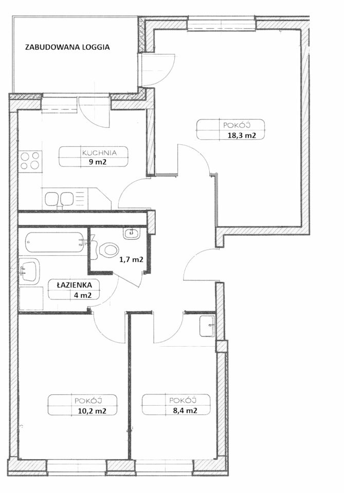 Mieszkanie 3-pokojowe Lublin Czechów Południowy, ul. Organowa. Zdjęcie 2