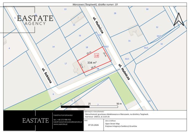 Działka inwestycyjna Warszawa Targówek, ul. Hutnicza. Zdjęcie 3