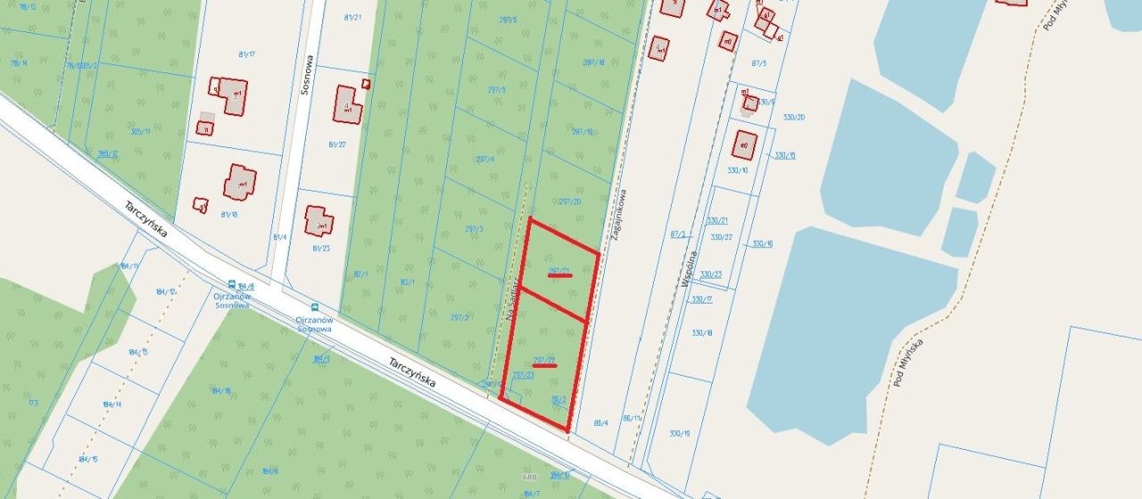 Działka budowlana Ojrzanów, ul. Tarczyńska. Zdjęcie 2