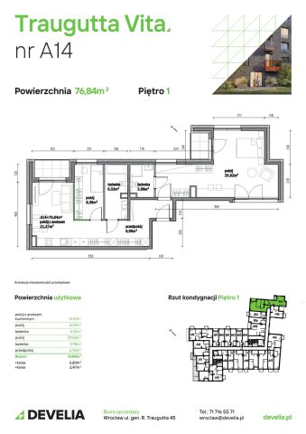 Mieszkanie 3-pokojowe Wrocław, ul. gen. Romualda Traugutta. Zdjęcie 6