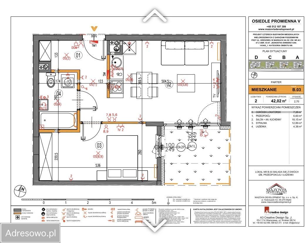 Mieszkanie 2-pokojowe Marki, ul. Kresowa. Zdjęcie 5