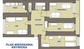 Mieszkanie 4-pokojowe Wrocław Krzyki, ul. Krynicka