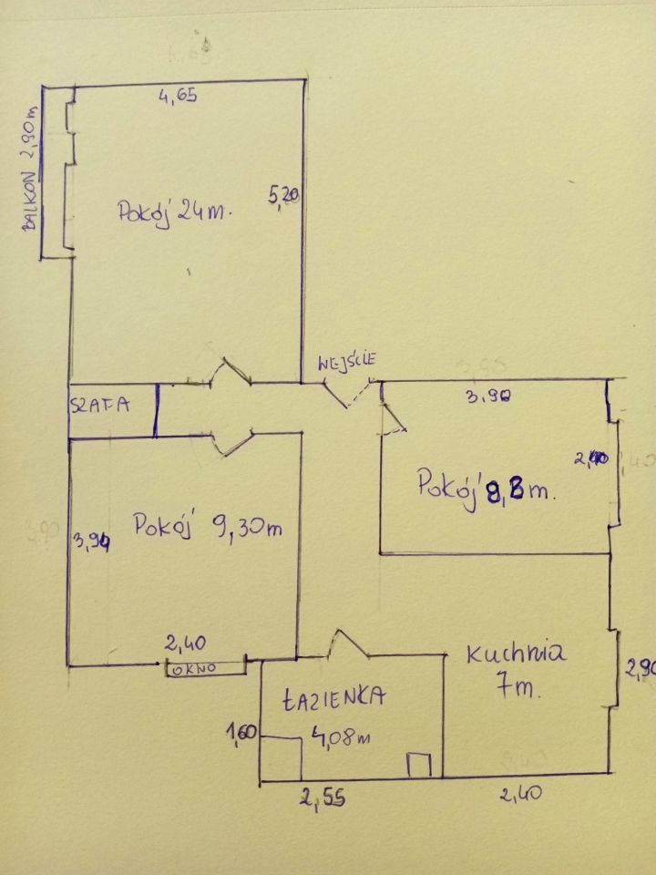 Mieszkanie 3-pokojowe Człuchów, Os. Piastowskie. Zdjęcie 17
