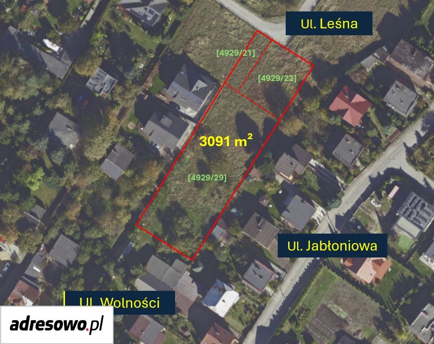 Działka budowlana Będzin, ul. Leśna. Zdjęcie 2