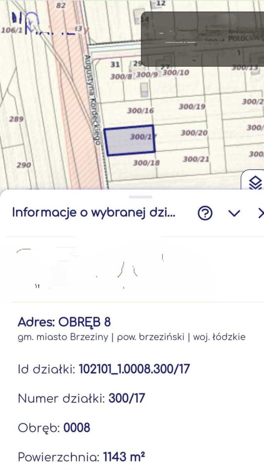 Działka budowlana Brzeziny, ul. Ignacego Potockiego. Zdjęcie 4