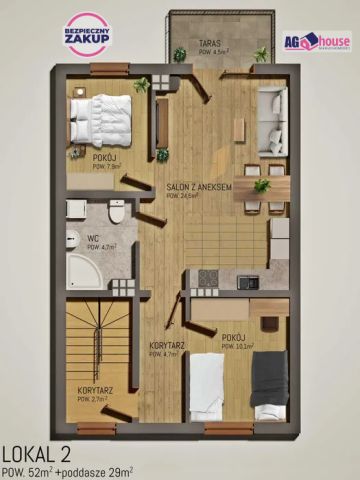 Mieszkanie 3-pokojowe Rumia, ul. Ksawerego Dunikowskiego. Zdjęcie 5