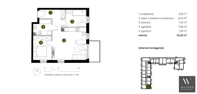 Mieszkanie 3-pokojowe Kraków Prądnik Biały. Zdjęcie 4