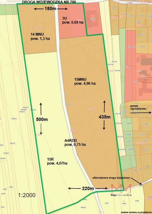 Działka budowlana Ogrodzieniec, ul. Kościuszki. Zdjęcie 4