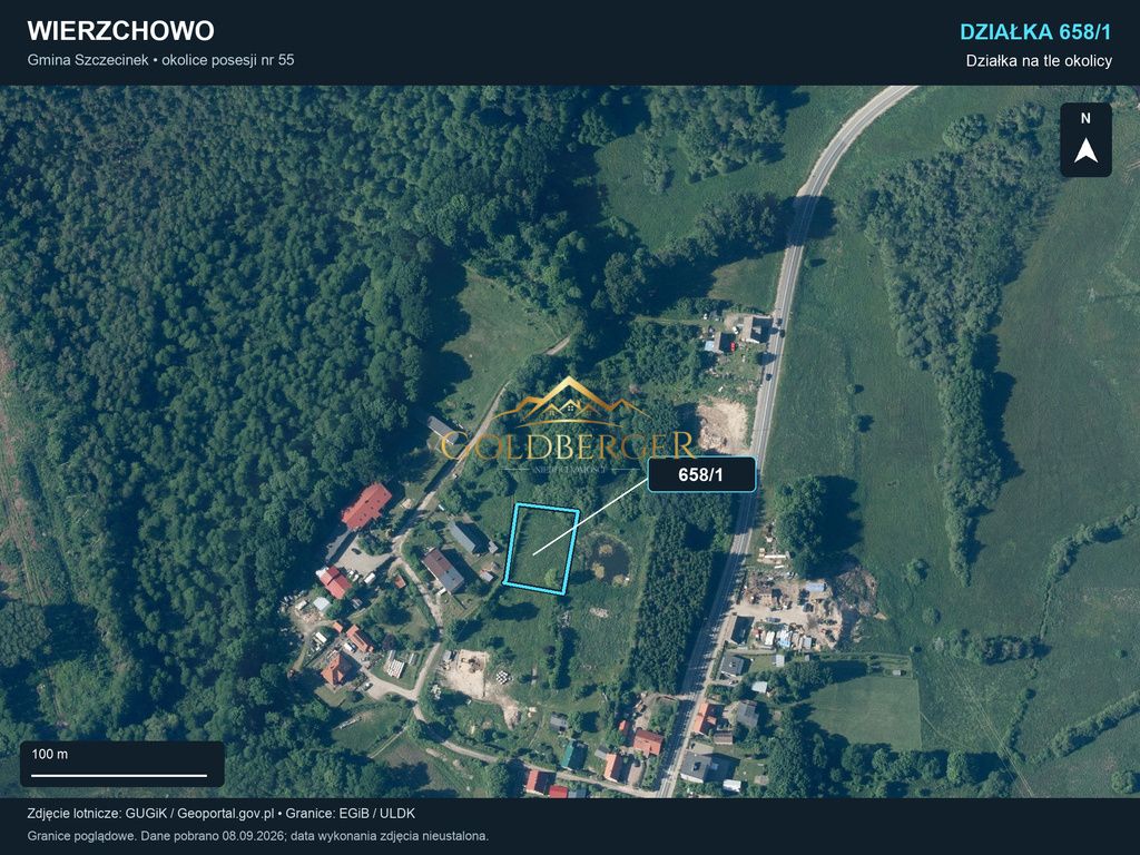 Działka budowlana Wierzchowo. Zdjęcie 5