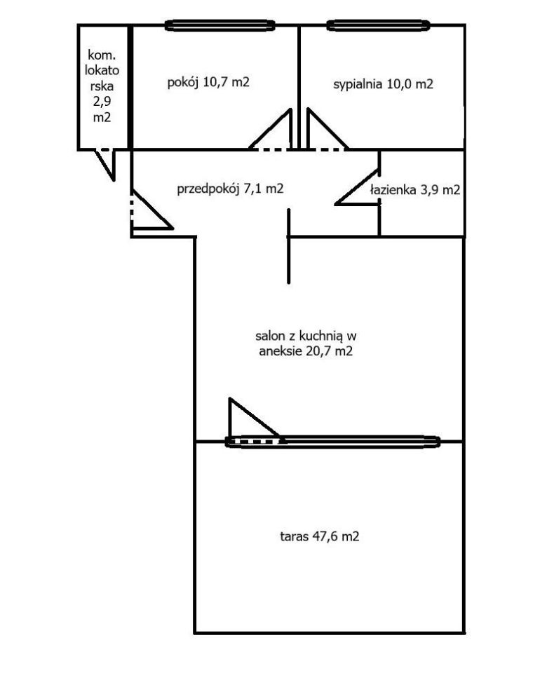 Mieszkanie 3-pokojowe Warszawa Białołęka, ul. Myśliborska. Zdjęcie 8