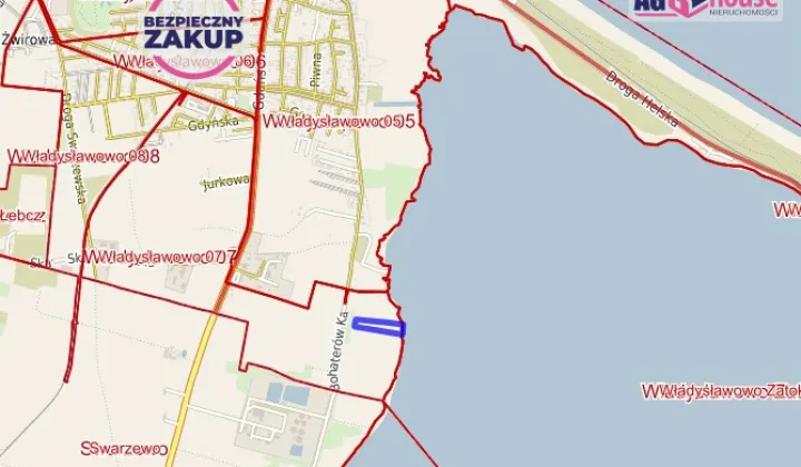 Działka rolna Władysławowo, ul. Bohaterów Kaszubskich