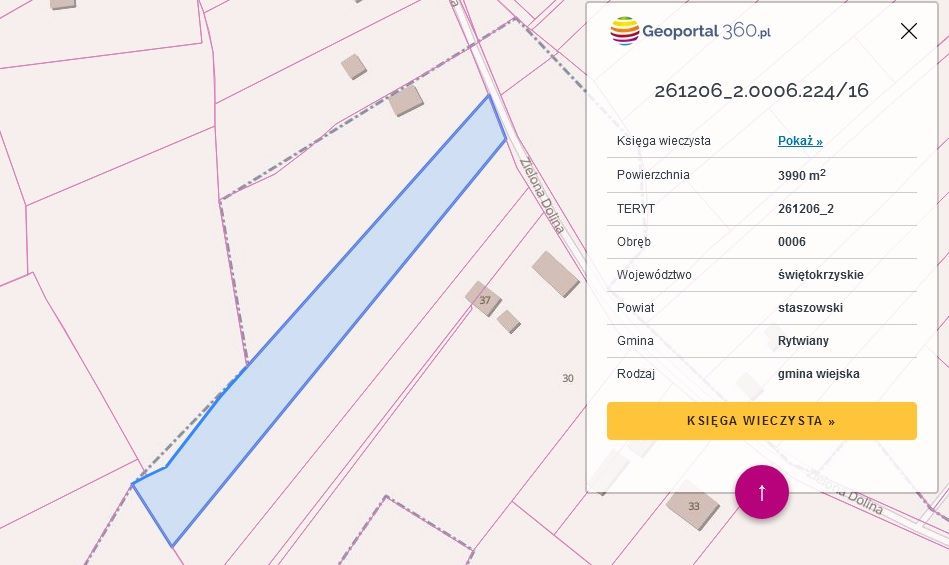 Działka budowlana Rytwiany. Zdjęcie 2