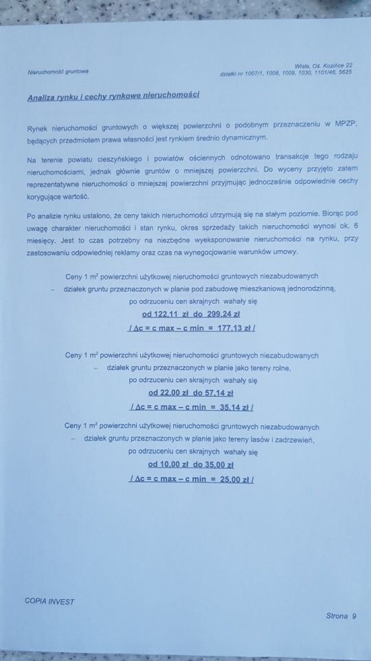 Działka rolno-budowlana Wisła Kozińce. Zdjęcie 5