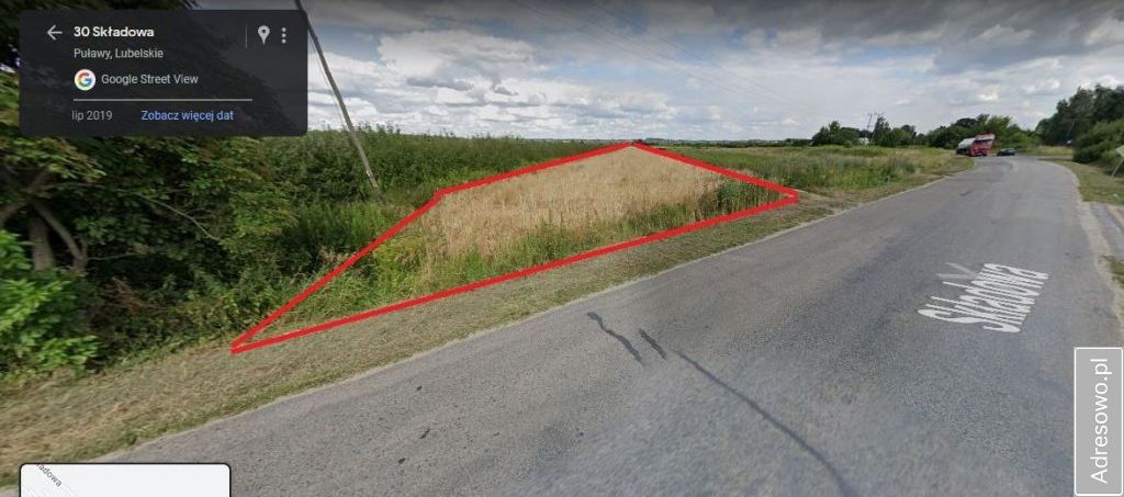 Działka inwestycyjna Puławy Kolejowa, ul. Składowa. Zdjęcie 4