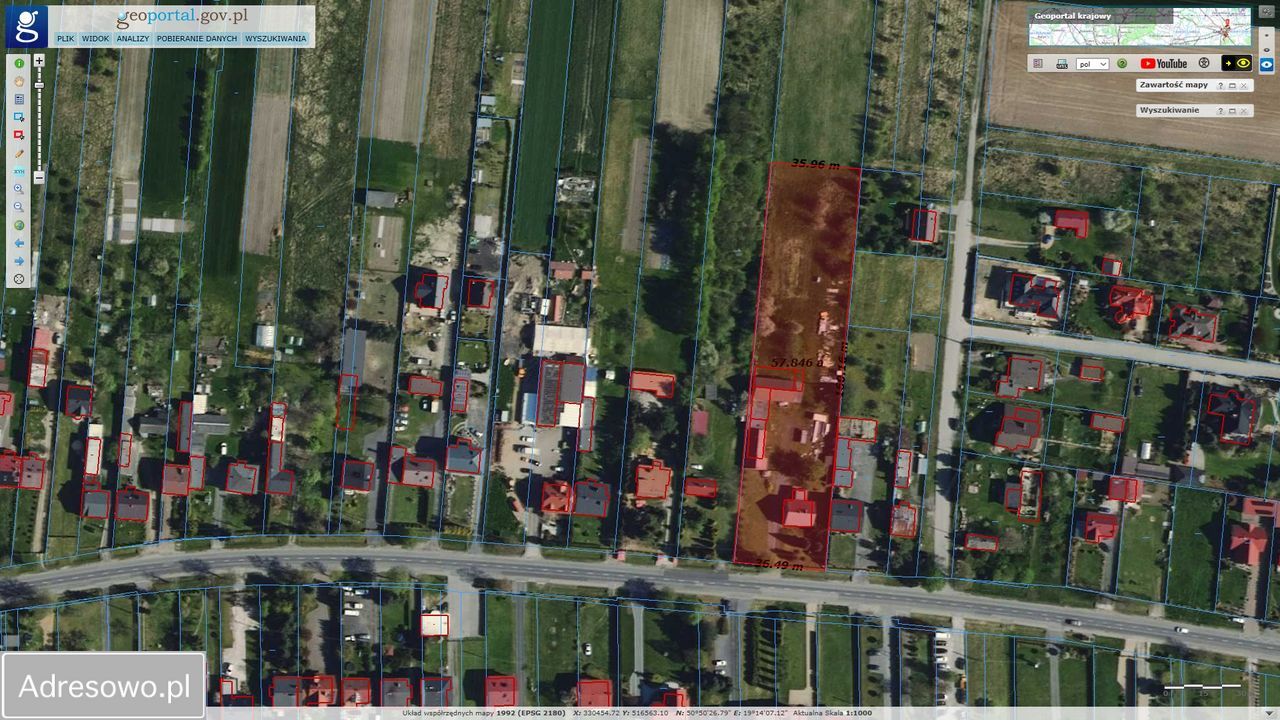 Działka inwestycyjna Jaskrów, ul. Częstochowska