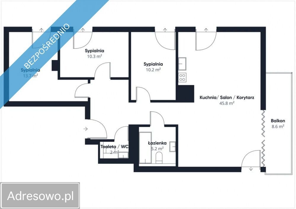 Mieszkanie 4-pokojowe Katowice Śródmieście, ul. Wiertnicza. Zdjęcie 10