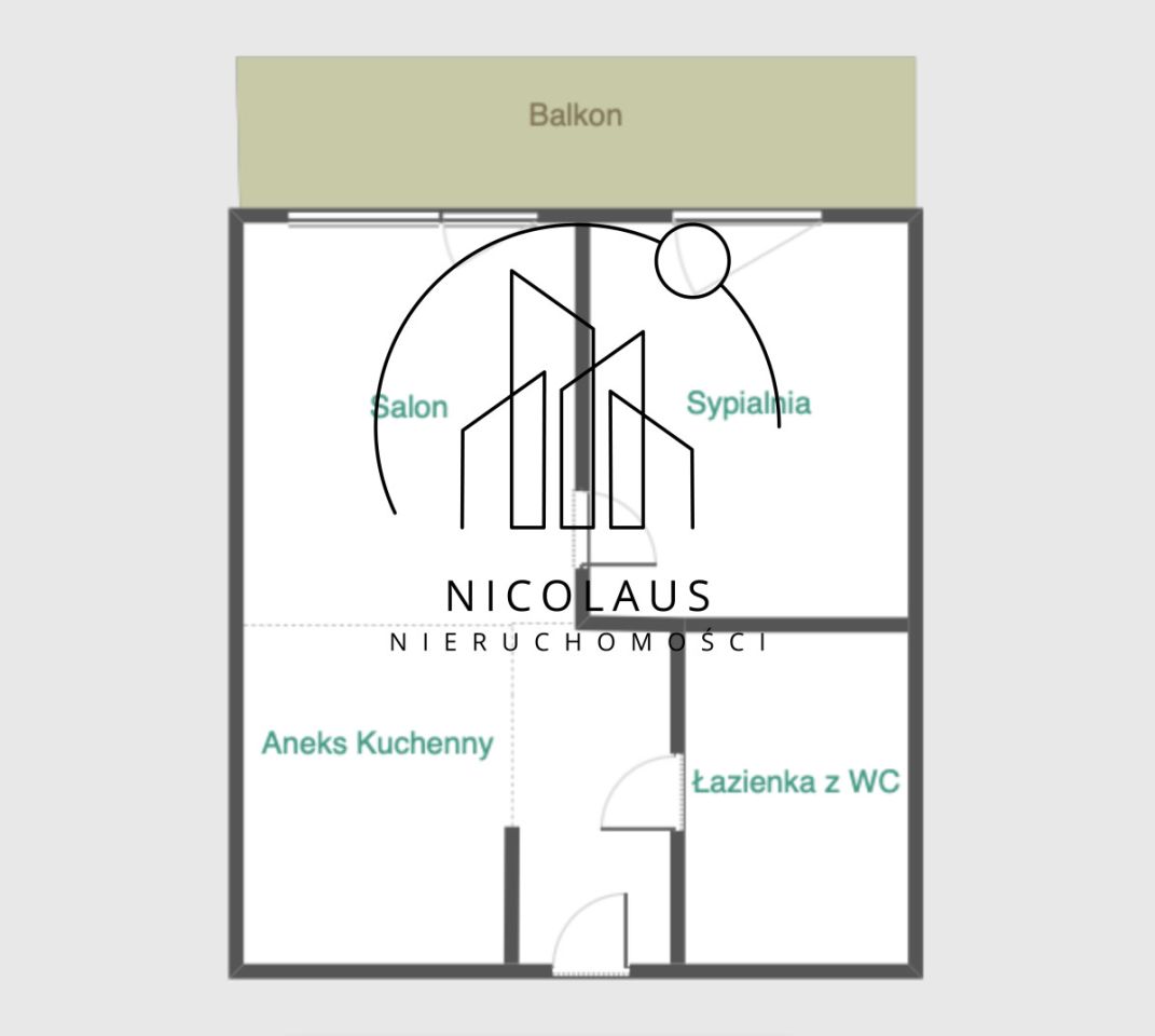 Mieszkanie 2-pokojowe Aleksandrów Kujawski, ul. Zielona. Zdjęcie 14
