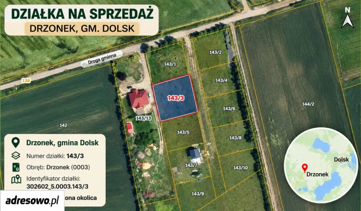 Działka budowlana Drzonek