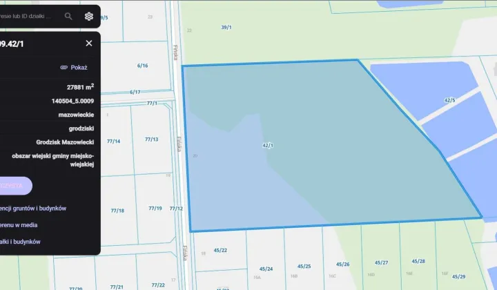 Działka siedliskowa Janinów, ul. Fińska