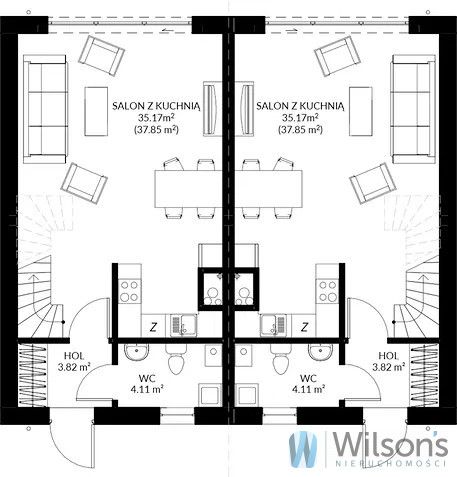 bliźniak, 5 pokoi Łomianki. Zdjęcie 11