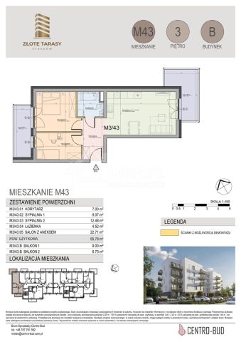 Mieszkanie 3-pokojowe Staszów, ul. gen. Mariana Langiewicza. Zdjęcie 4