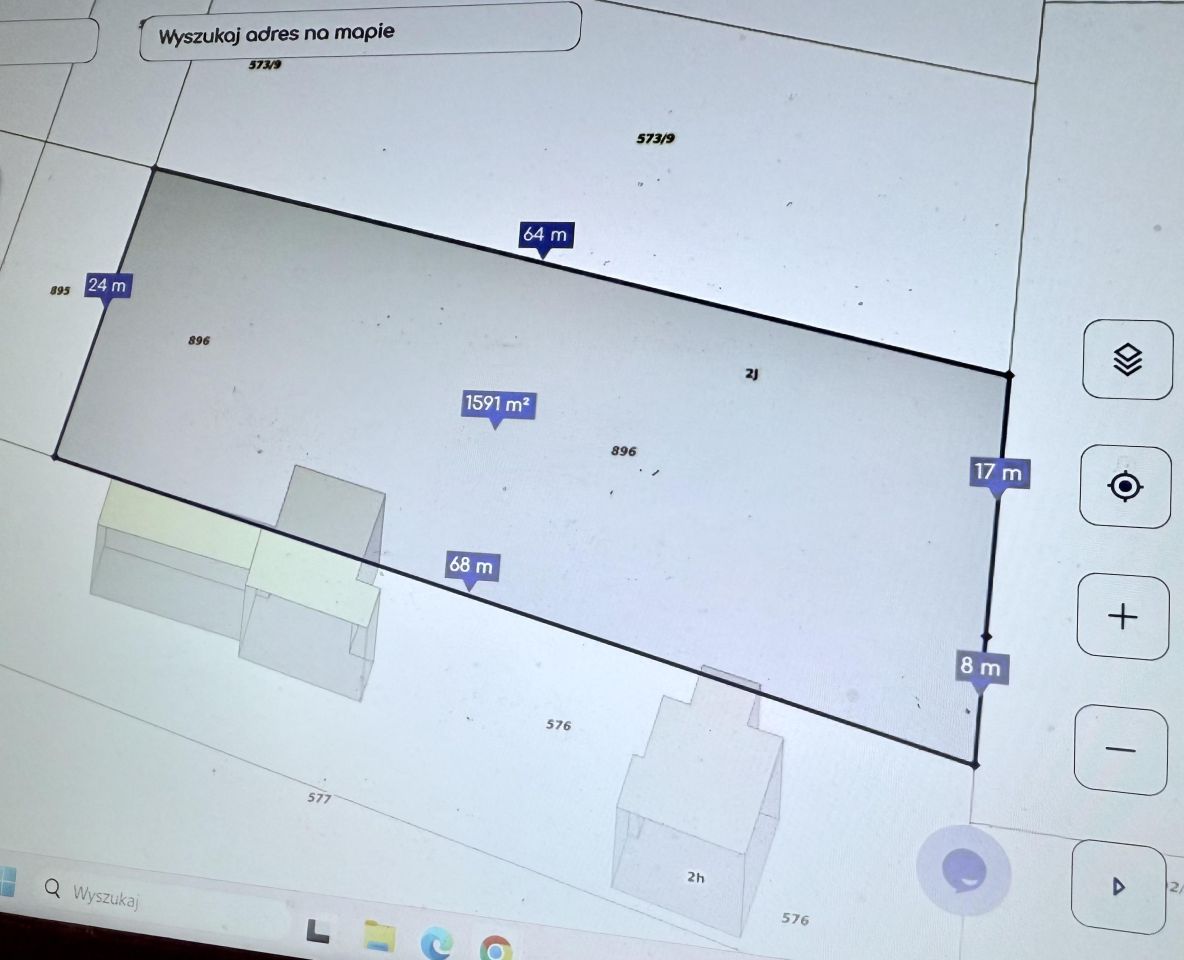 Działka budowlana Łagiewniki Nowe, ul. Okólna