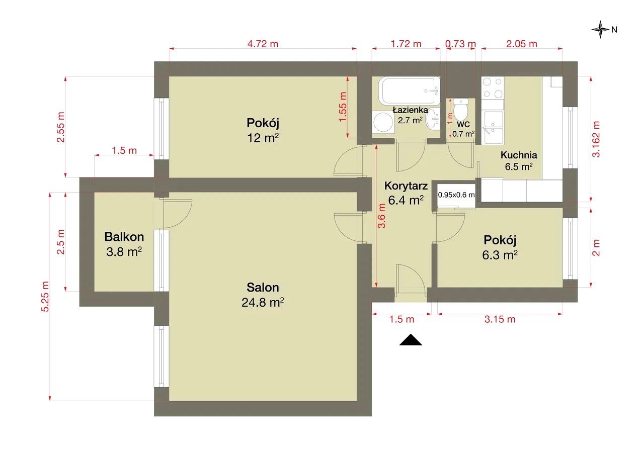 Mieszkanie 3-pokojowe Mielec Smoczka, ul. Władysława Warneńczyka. Zdjęcie 7