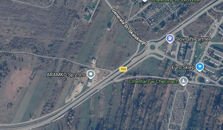 Działka budowlana Chęciny Zatropie, wojewódzka