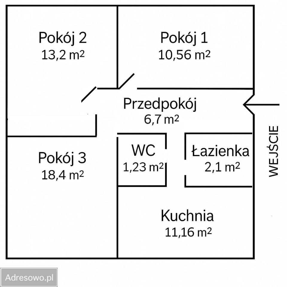 Mieszkanie 3-pokojowe Kraków Nowa Huta, os. Wandy. Zdjęcie 11