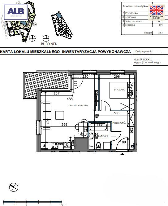 Mieszkanie 2-pokojowe Gdańsk Letnica. Zdjęcie 2