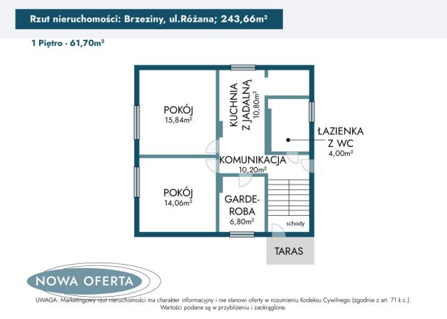 dom wolnostojący, 6 pokoi Brzeziny, ul. Różana. Zdjęcie 42
