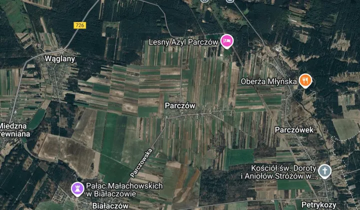 Działka rolna Parczów