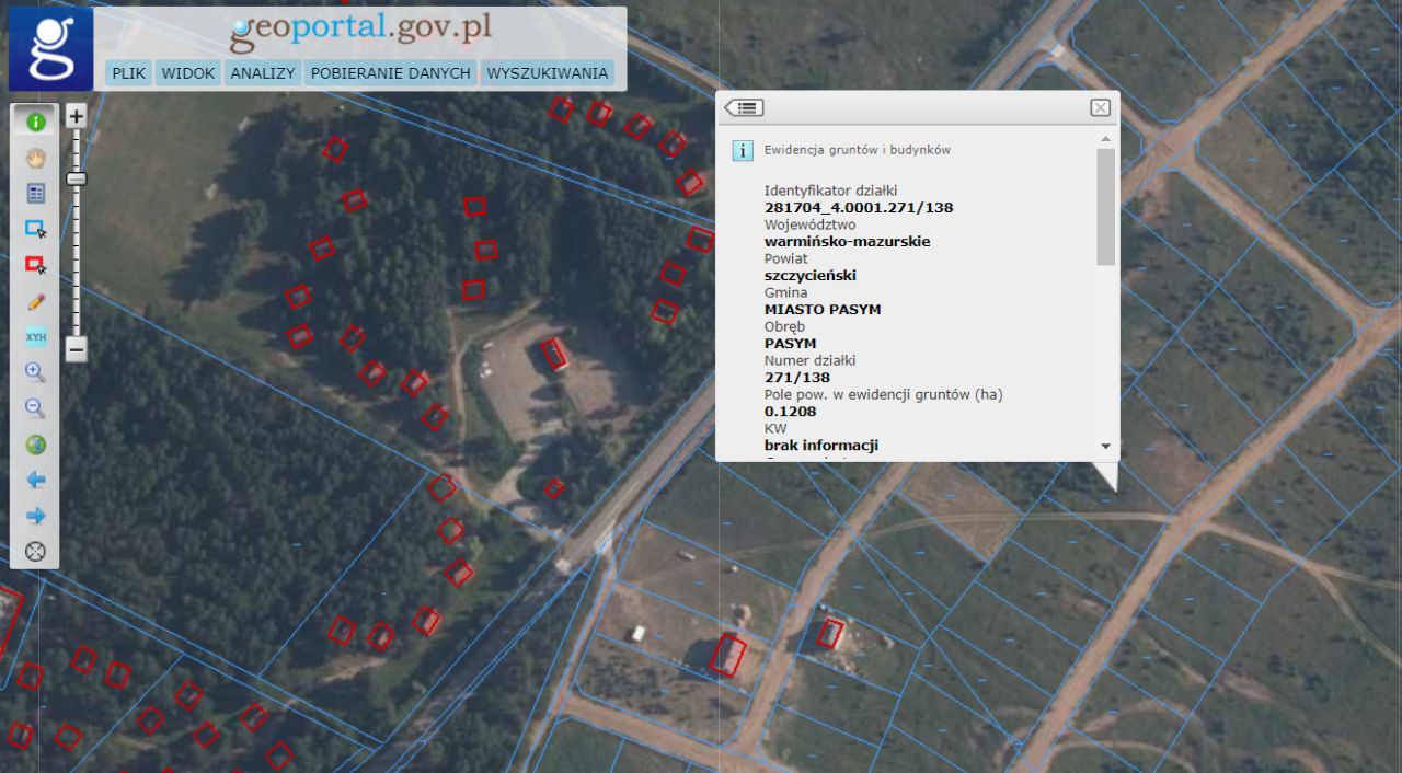 Działka budowlana Pasym, ul. Polna. Zdjęcie 6