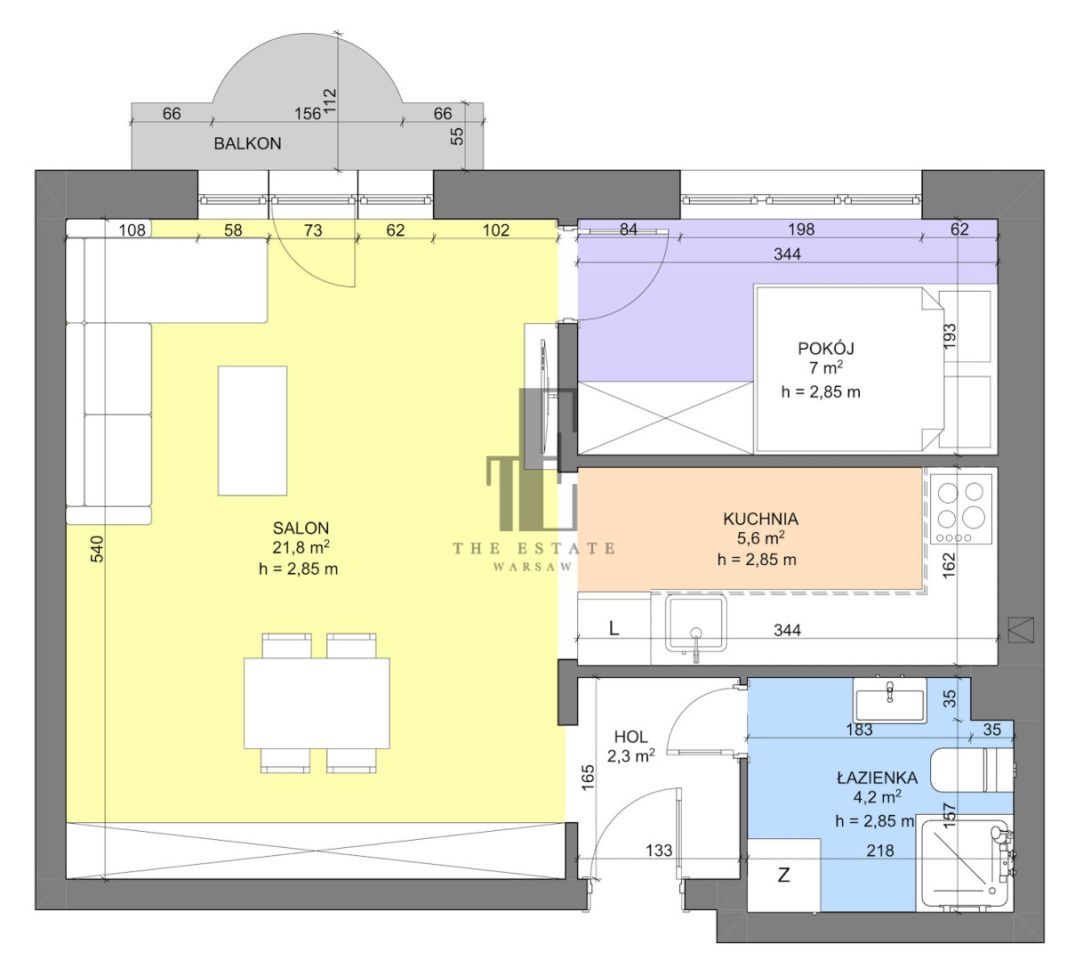 Mieszkanie 2-pokojowe Warszawa Żoliborz, ul. Stanisława Wyspiańskiego. Zdjęcie 15