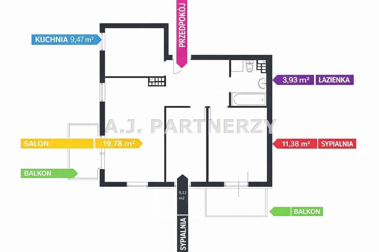 Mieszkanie 3-pokojowe Kraków, ul. Mariana Domagały. Zdjęcie 12