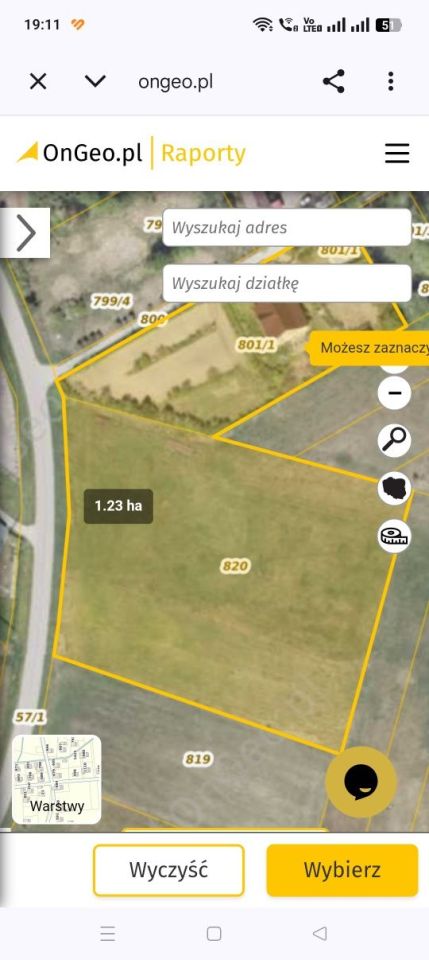 Działka budowlana Wieprzec. Zdjęcie 3