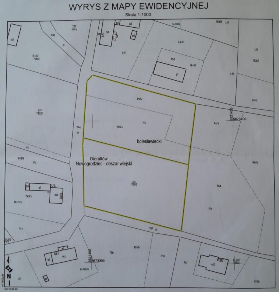 Działka budowlana Gierałtów. Zdjęcie 3