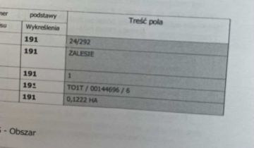 Działka budowlana Zalesie