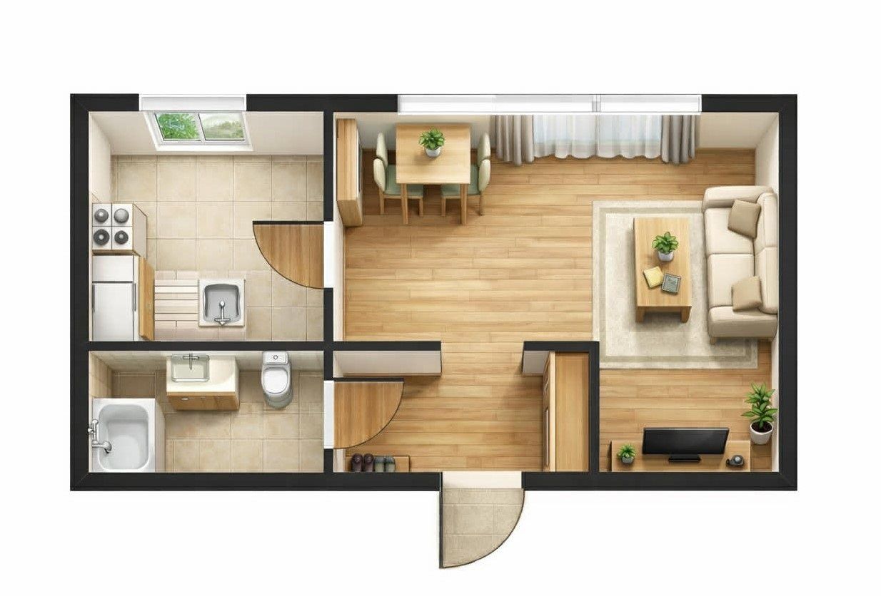 Mieszkanie 1-pokojowe Bydgoszcz Szwederowo, ul. Brzozowa. Zdjęcie 11