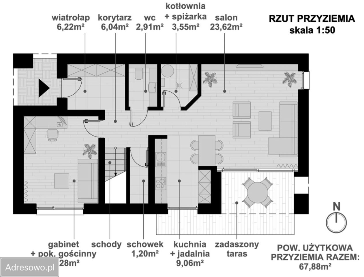 dom wolnostojący, 5 pokoi Smarchowice Wielkie, ul. Apostoły. Zdjęcie 10