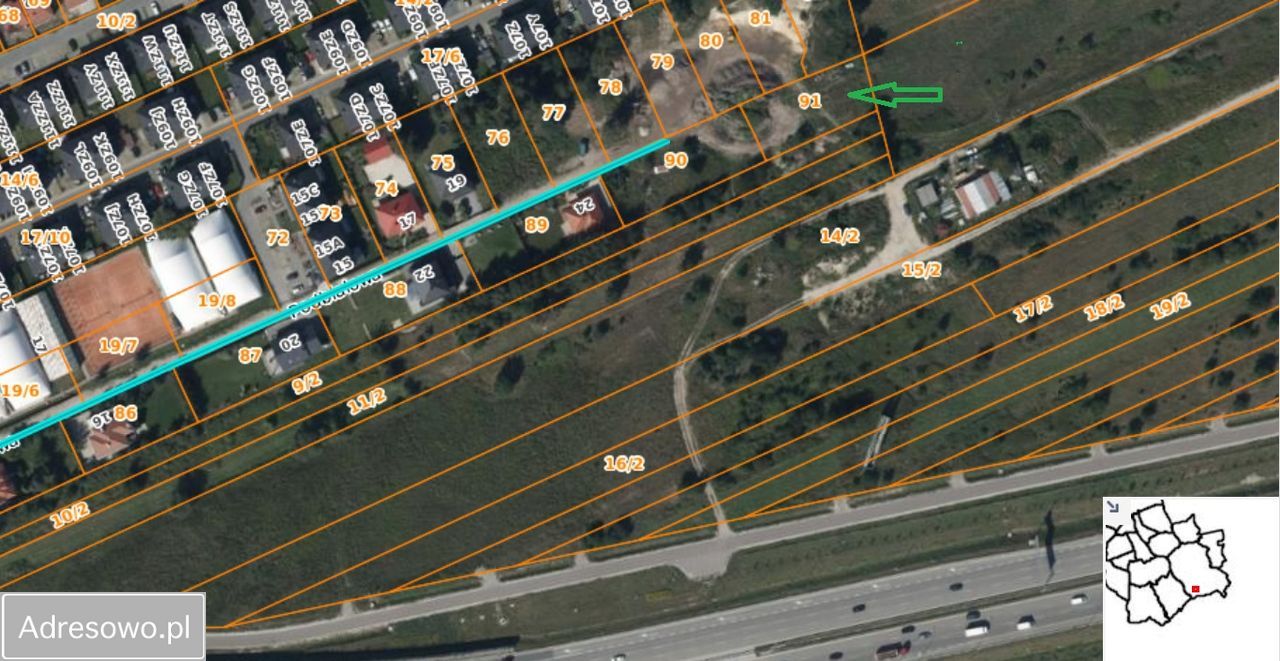 Działka budowlana Warszawa Wawer, ul. Podbiałowa