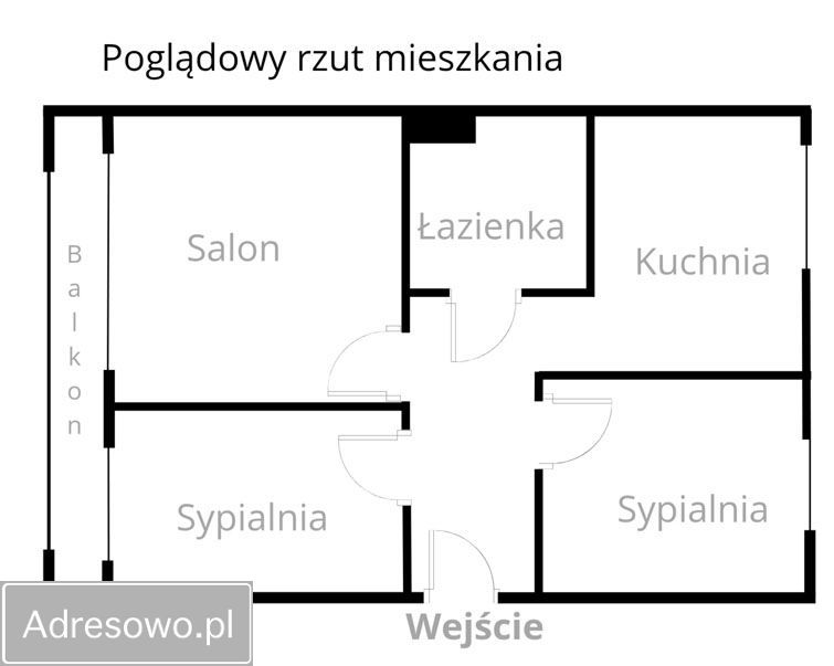 Mieszkanie 3-pokojowe Gniezno. Zdjęcie 2