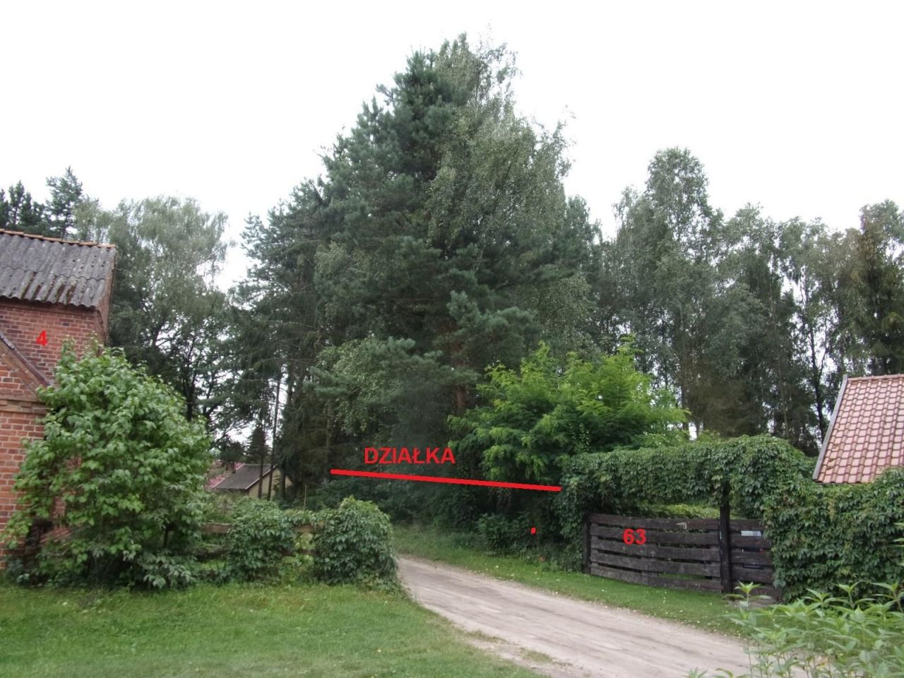 Działka rekreacyjna Osiny