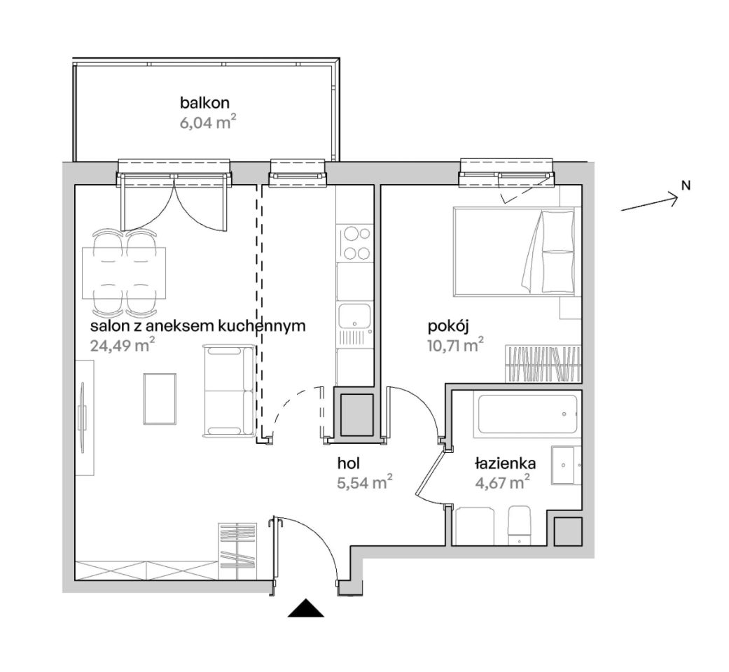Mieszkanie 2-pokojowe Poznań Starołęka, ul. Unii Lubelskiej. Zdjęcie 7