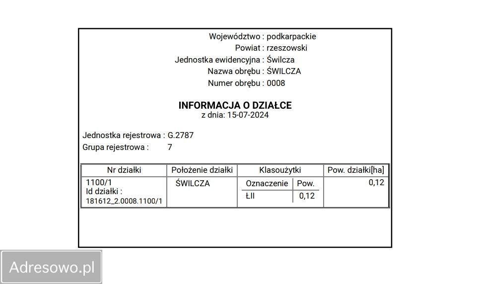 Działka inwestycyjna Świlcza. Zdjęcie 3