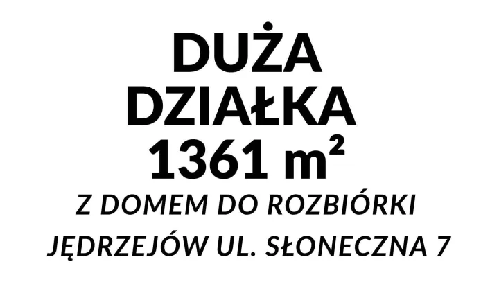 Działka budowlana Jędrzejów, ul. Słoneczna