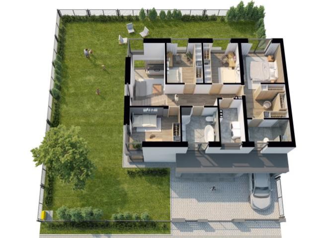 bliźniak, 6 pokoi Warszawa Wawer. Zdjęcie 6