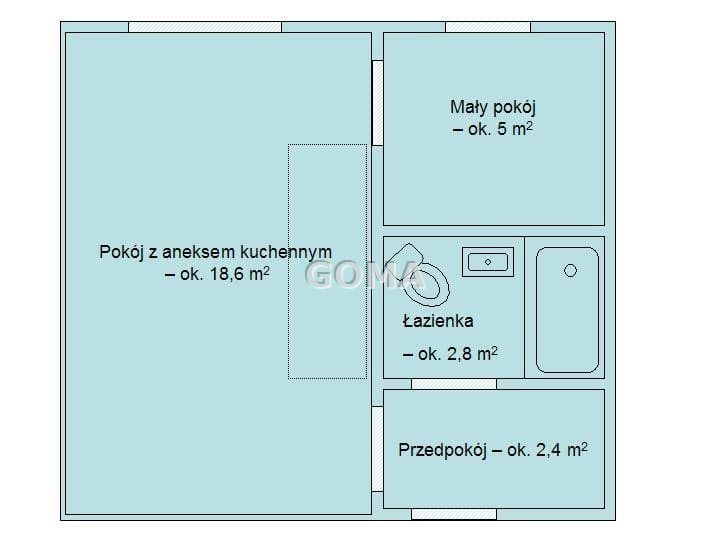 Mieszkanie 2-pokojowe Warszawa Wawer. Zdjęcie 11
