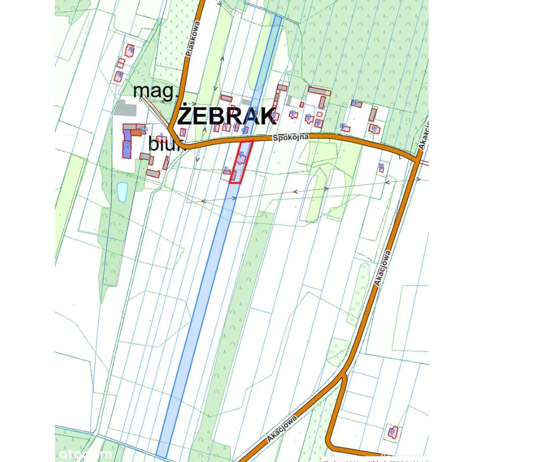 Działka siedliskowa Górki Żebrak, ul. Spokojna. Zdjęcie 5