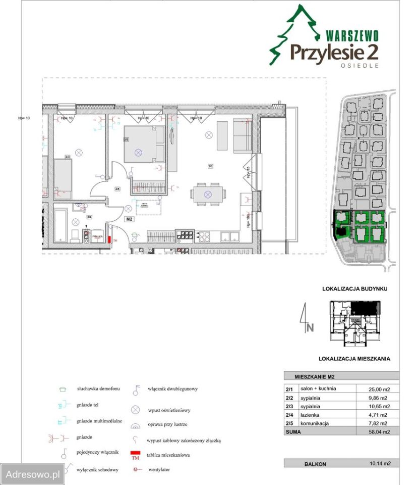 Mieszkanie 3-pokojowe Szczecin Warszewo, ul. Kalinowa. Zdjęcie 20